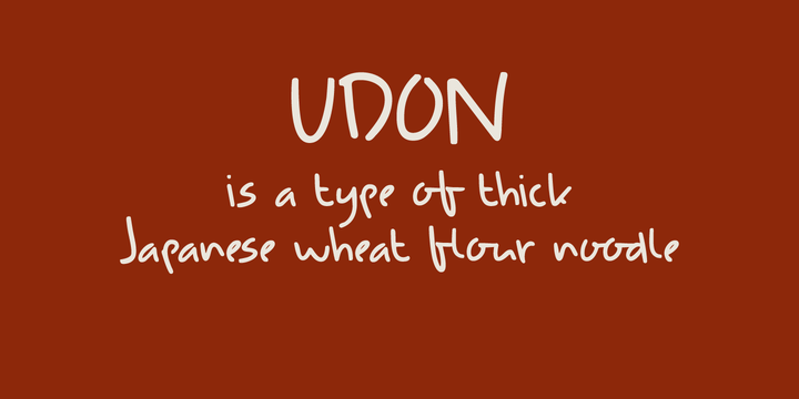 Udon Soup Font插图1