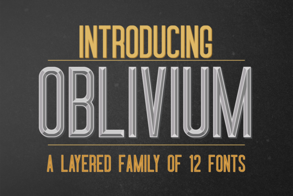 Oblivium Font Family插图