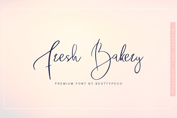 Fresh Bakery Font插图