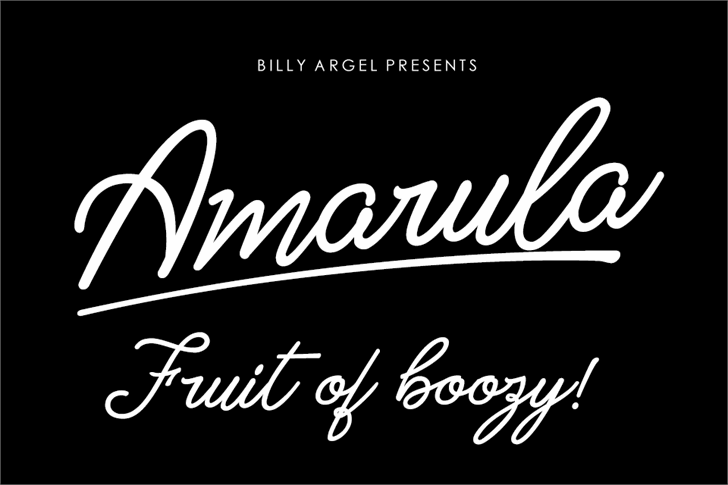 Amarula Personal Use font插图