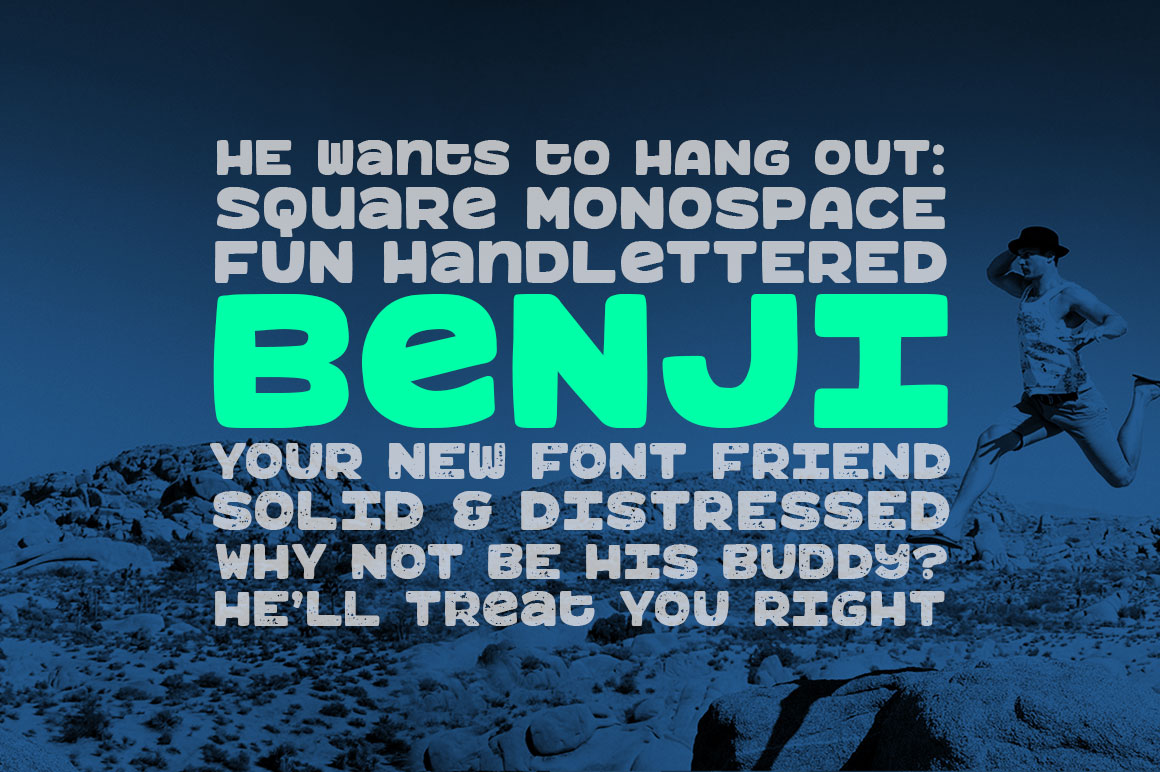Benji: a bold, fun monospace font插图
