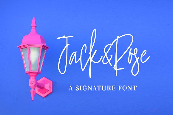 Jack and Rose Signature Font插图