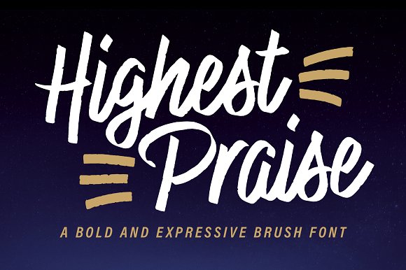 Highest Praise Font插图
