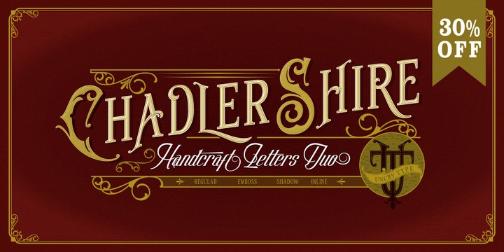 Chadlershire Font Family插图
