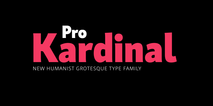Kardinal Pro Font Family插图