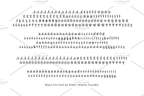 Black Fox Font插图5