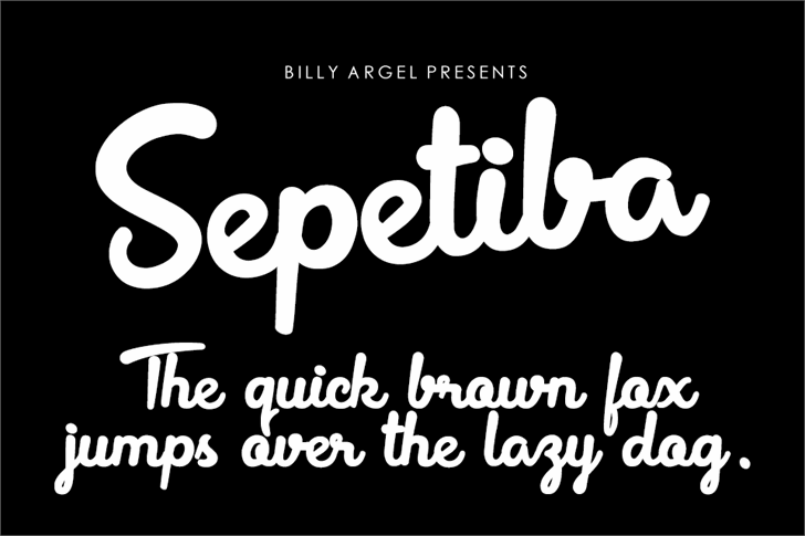 Sepetiba Personal Use font插图