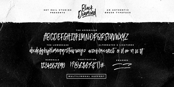 Black Diamond Font插图5
