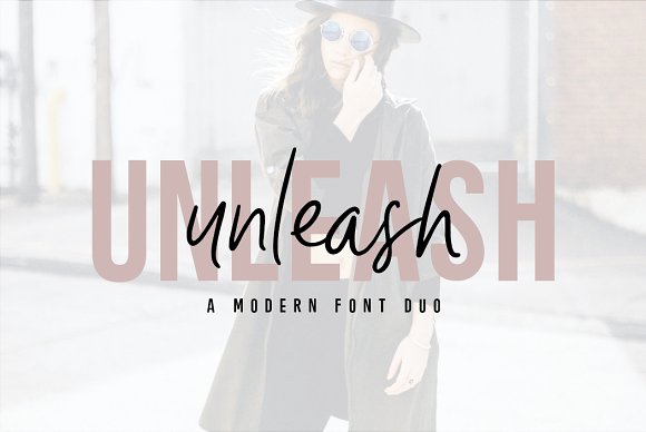 Unleash | Edgy Font Duo插图