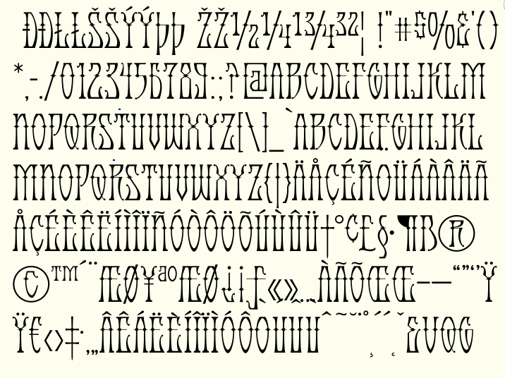 Antique Android font插图