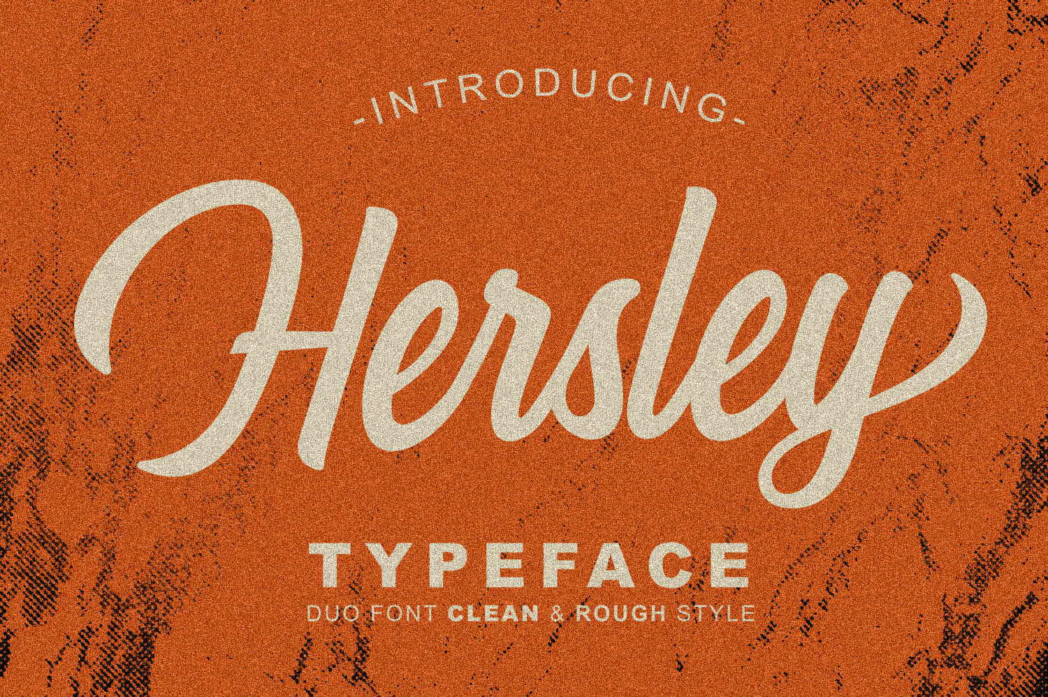 Hersley Typeface Font插图