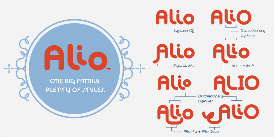 Alio Pro Font Family插图3