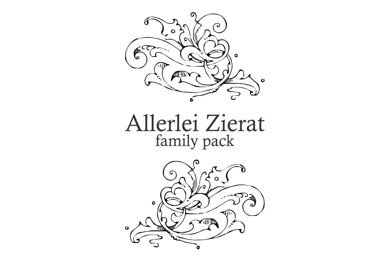 Allerlei Zierat (PACK 5 FONTS)Symbol Font插图