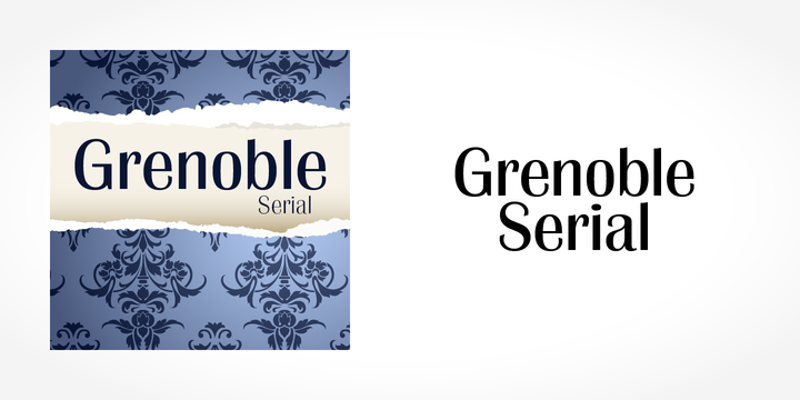 Grenoble Serial Font Family插图