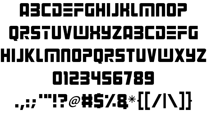 Alien Android font插图1