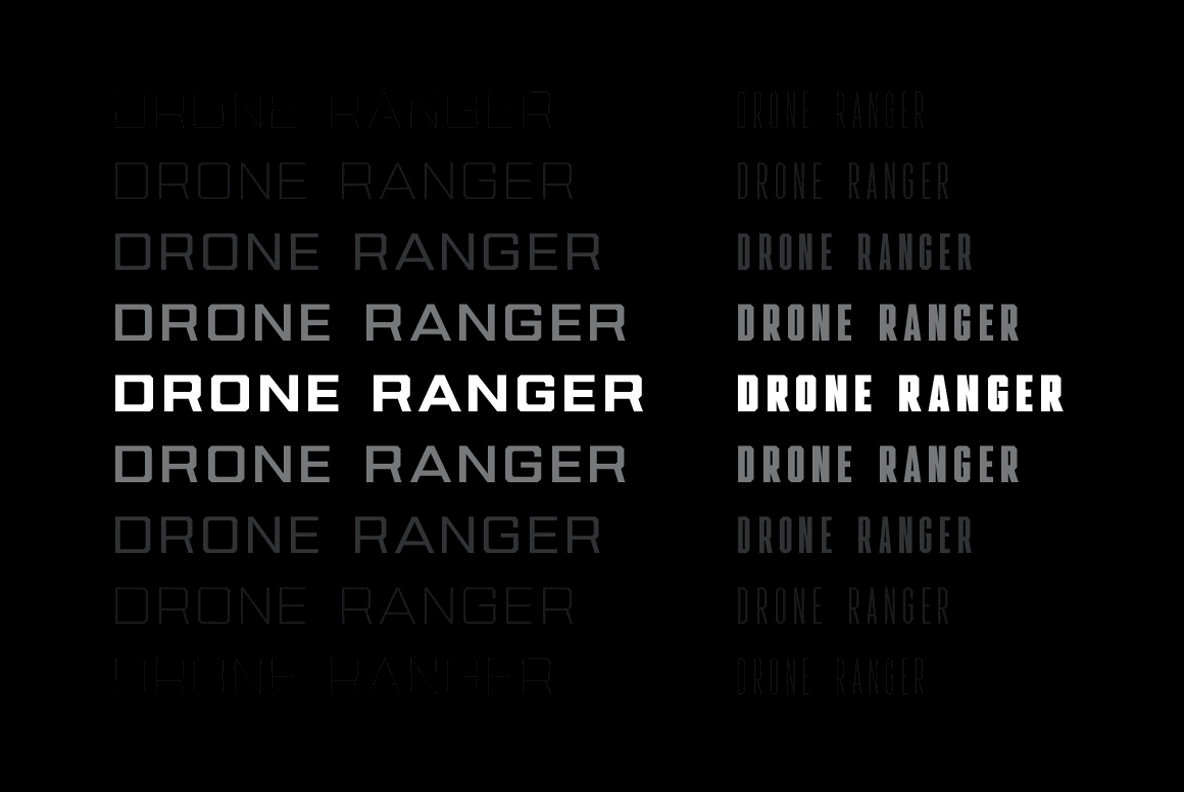 Drone Ranger Pro Font Family插图4
