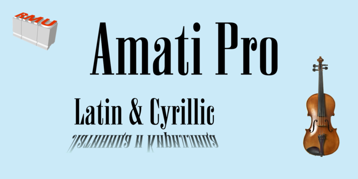 Amati Pro Font插图