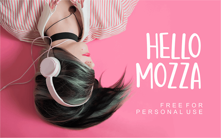 Hello Mozza font插图