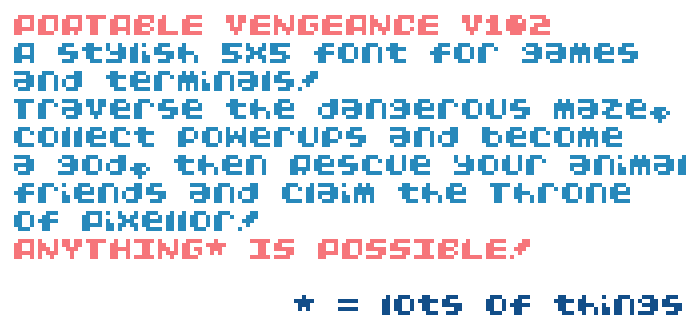 Portable Vengeance font插图1