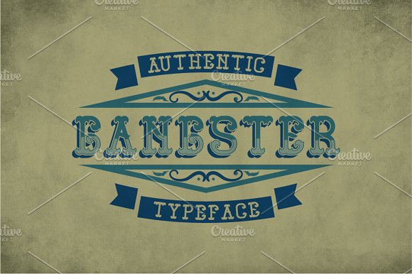 Gangster Vintage Label Typeface插图