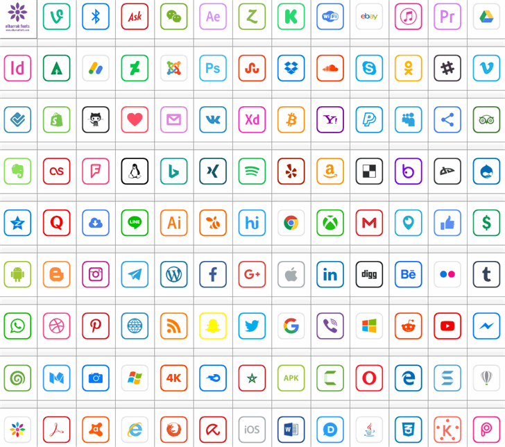 Icons 2019 font插图