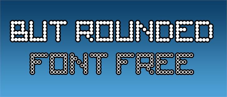 But Rounded font插图