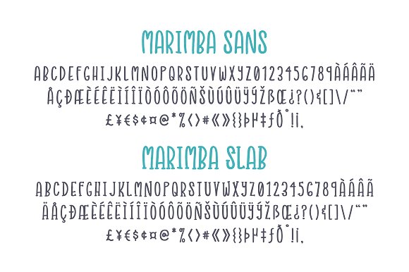 Marimba Font Duo插图5