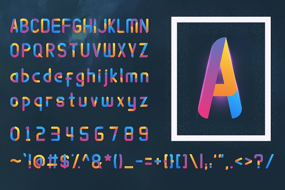Atmosfhira | Opentype SVG Colorfont插图1