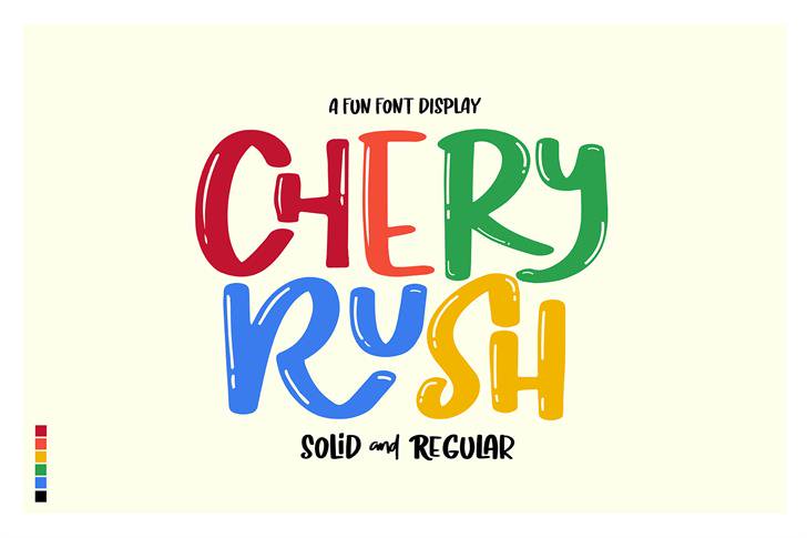 Chery Rush Demo font插图