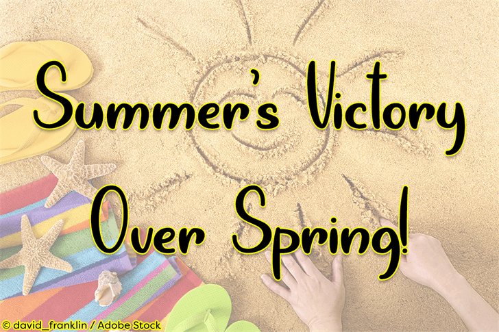 Summers Victory Over Spring font插图