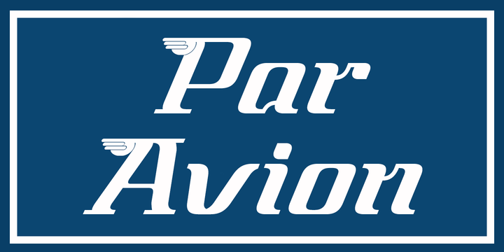 Par Avion Font Family插图2