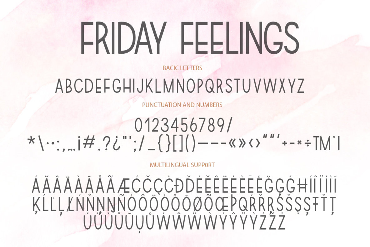 Friday Feelings Font Family插图9