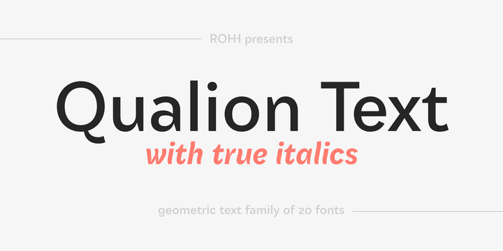 Qualion Text Font Family插图1