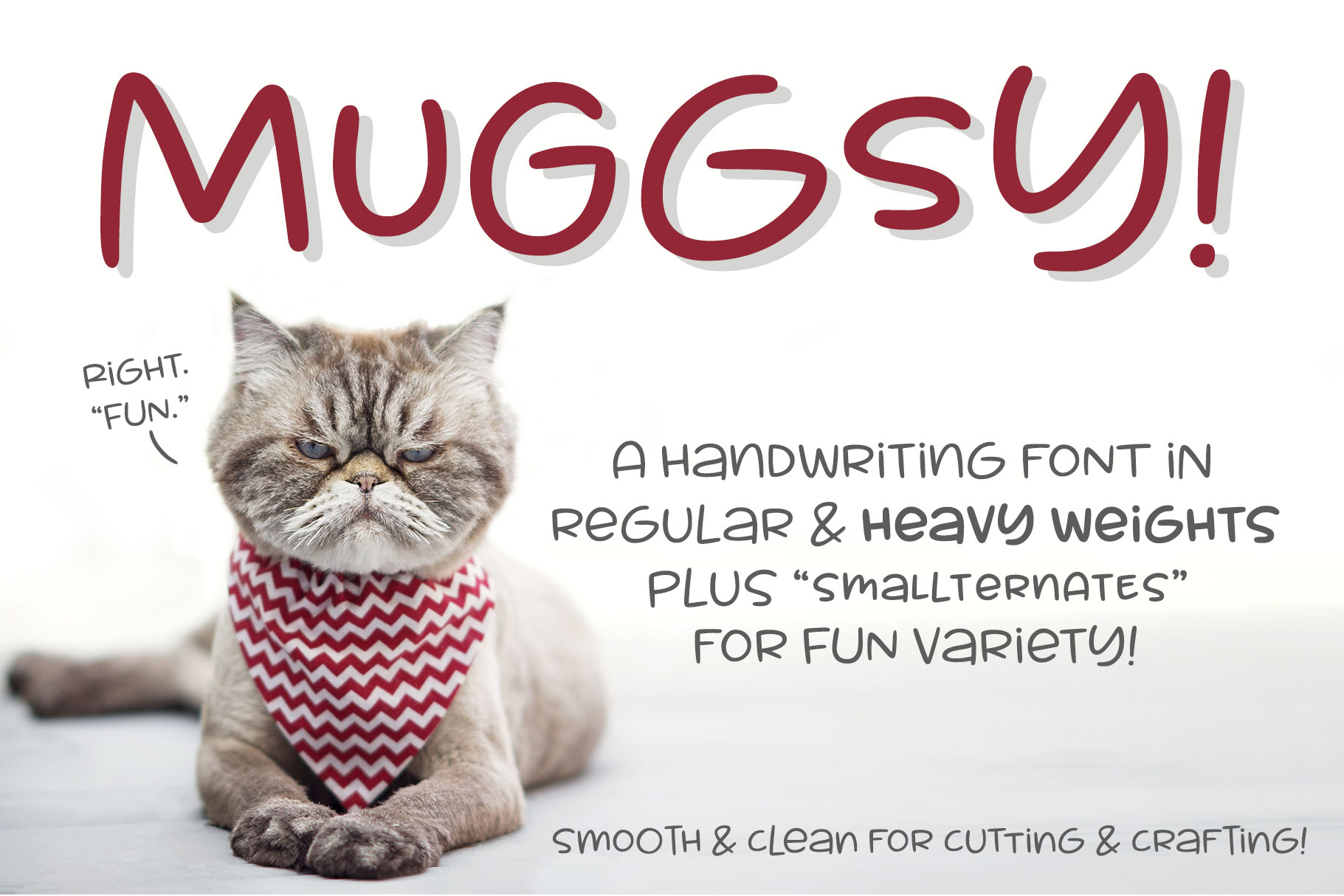 Muggsy – a short and stout fun font插图