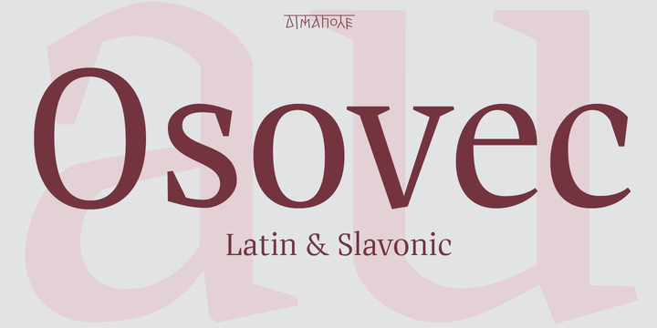 Osovec Font插图
