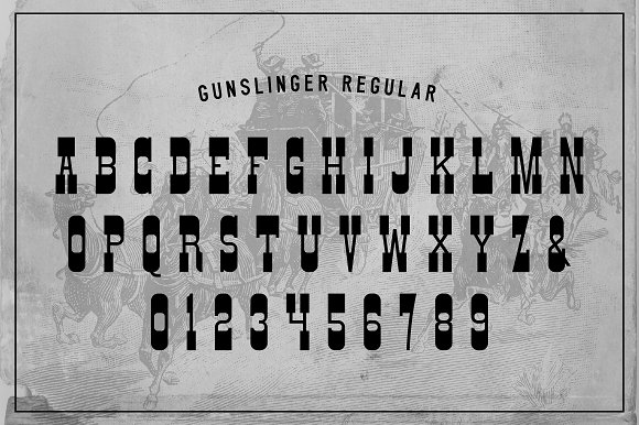 NEW! Gunslinger Typeface插图2