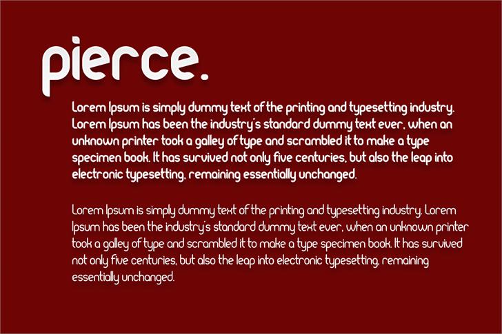 Pierce font插图3