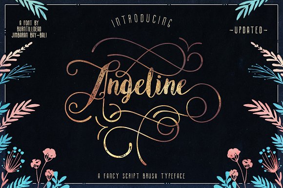 Angeline Font Family插图