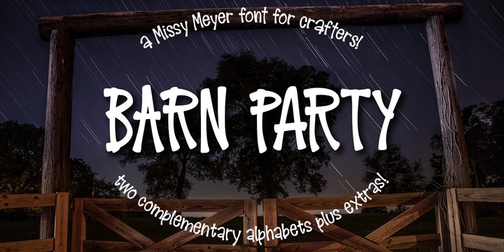 Barn Party Font插图