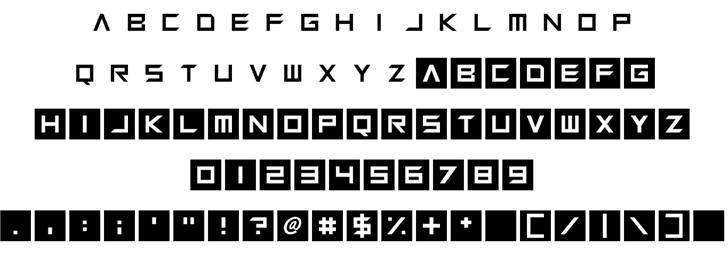 Squaresharps font插图1