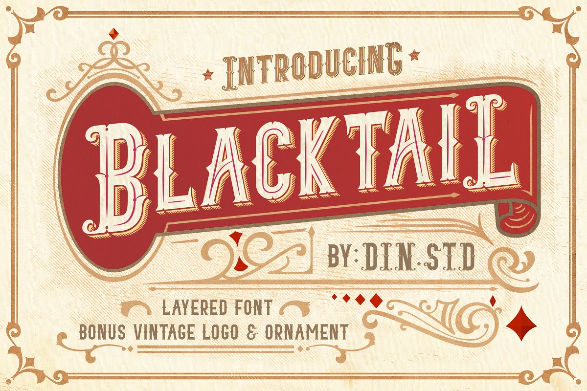 Blacktail Font插图