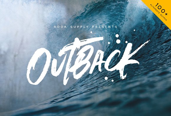 Outback Brush Font插图