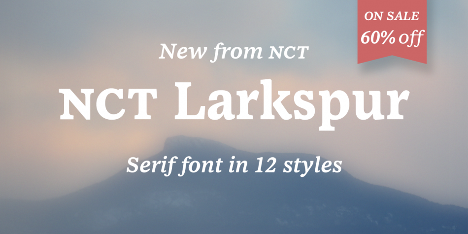 NCT Larkspur Font插图