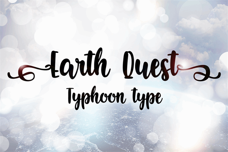 Earth Quest font插图