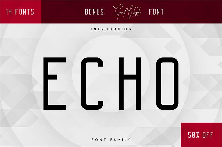 Echo font插图