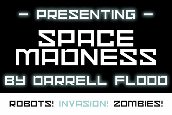 Space Madness font插图