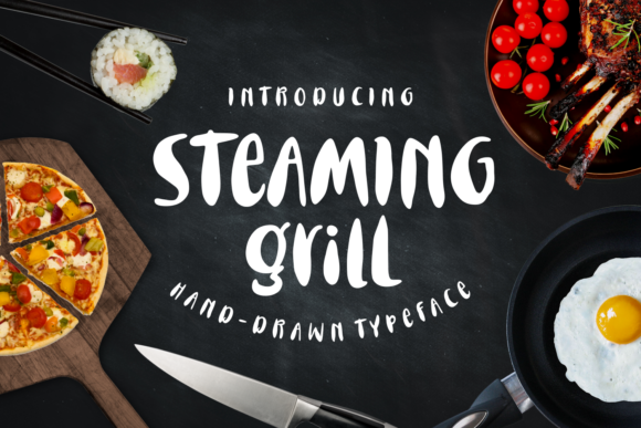 Steaming Grill Font插图