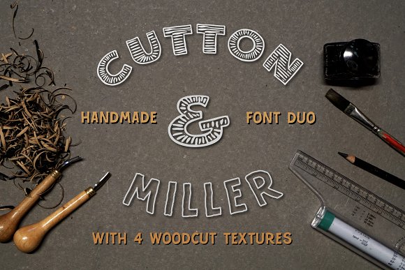 Cutton & Miller Font Duo插图