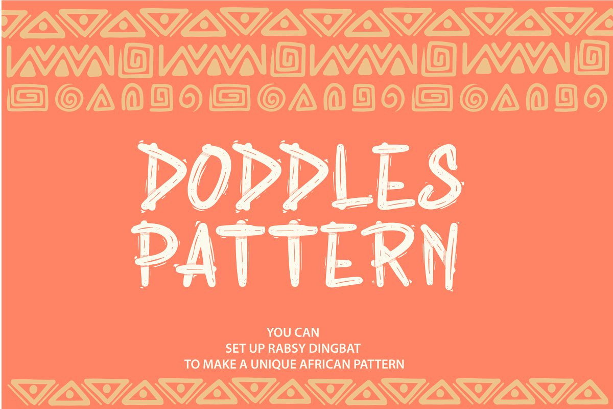 African pattern font插图1