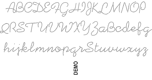 Beadwork font插图3